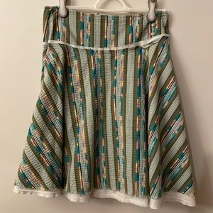 Free People Multicolor Striped Skirt